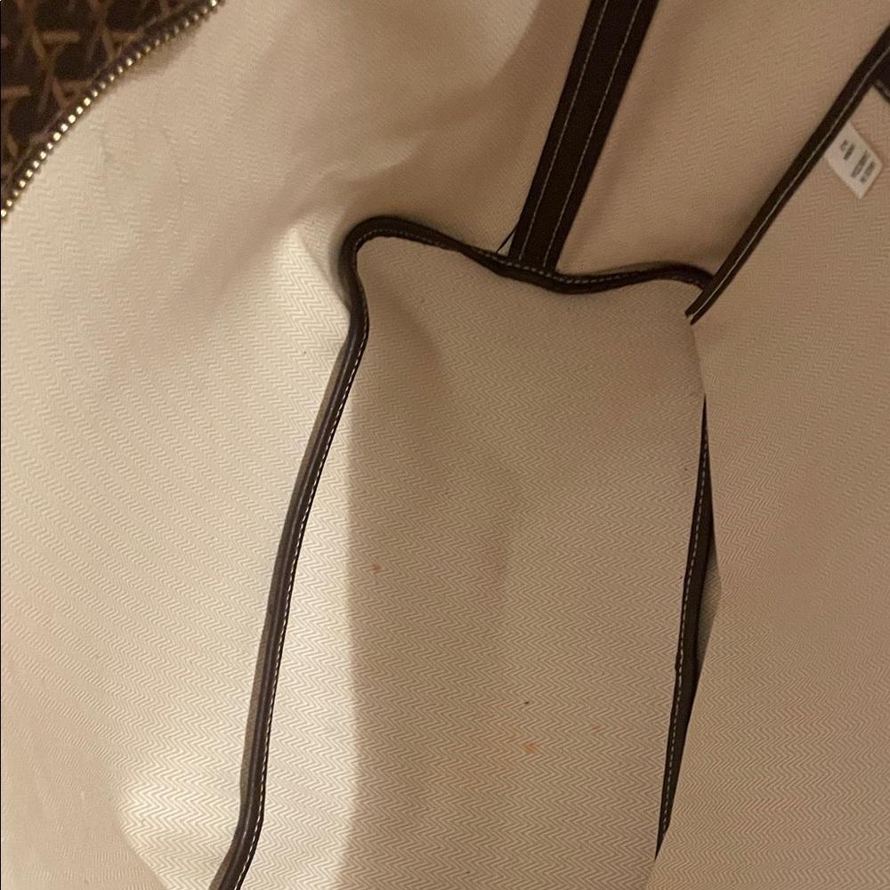 Tory Burch Brown Patterned Tote - Picture 4 of 9